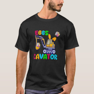 T-shirt Enfants Eggscavator Joyeux Pâques Excavateur Chass
