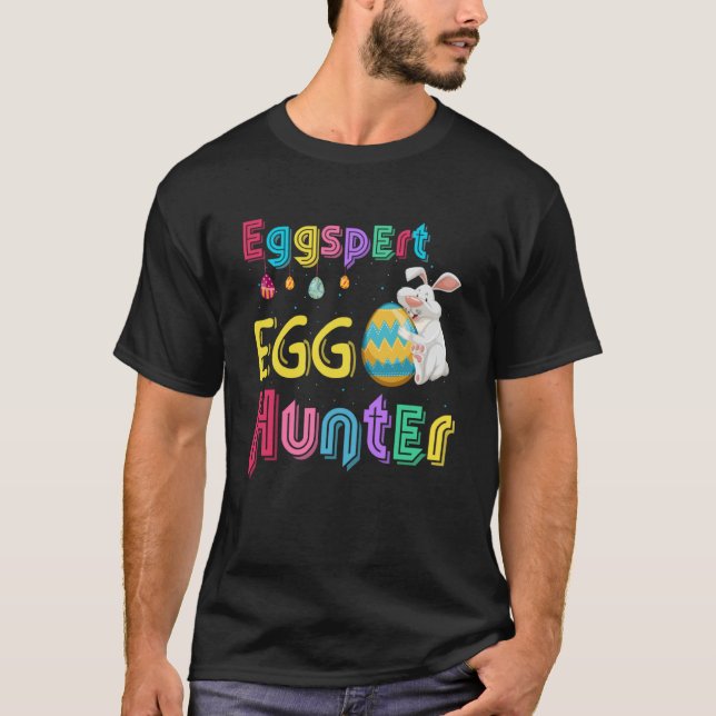 T-shirt Enfants Eggspert Chasseur d'oeufs Cool Chasse de l (Devant)