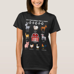 T-shirt Enfants en bas âge Animaux de ferme Vieux MacDonal