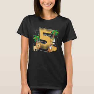 T-shirt Enfants Enfants 5e anniversaire 5 ans avec Firetru