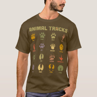 T-shirt Enfants Enfants Animaux sauvages Traces Enfants Ap