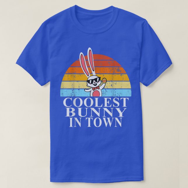 T-shirt Enfants Enfants Bunny Le Plus Coolle En Ville Lune (Design devant)