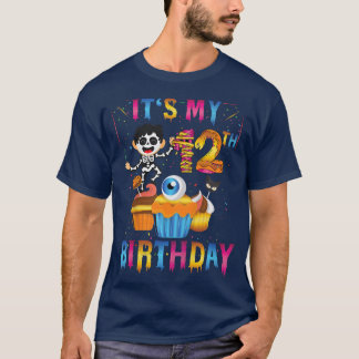 T-shirt Enfants Enfants C'est mon 12e anniversaire Fantôme