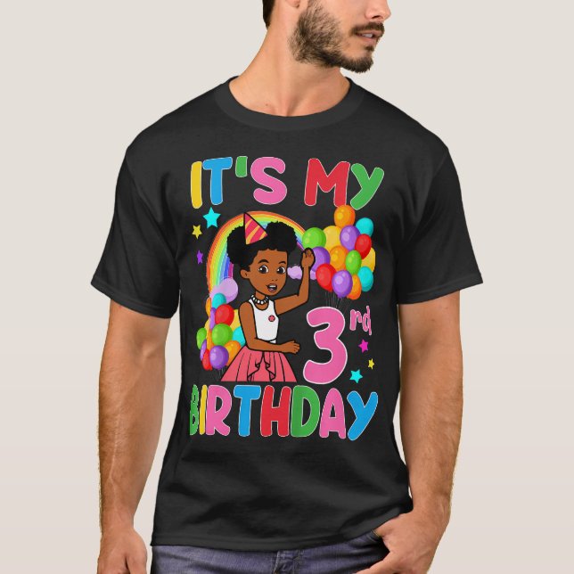 T-shirt Enfants Enfants C'Est Mon 3E Anniversaire Gracie'S (Devant)