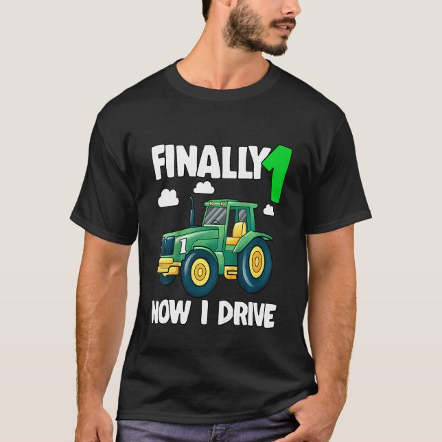 T-shirt Enfants Enfants Enfin 1 Maintenant je conduis 1er  (Devant)