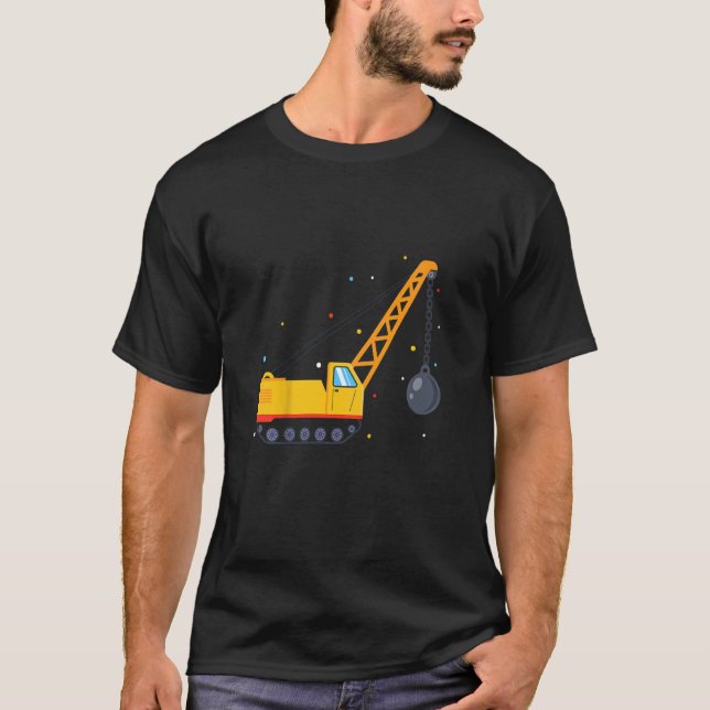 T-shirt Enfants Épave Ball Excavateur Pour Travaux De Cons (Devant)