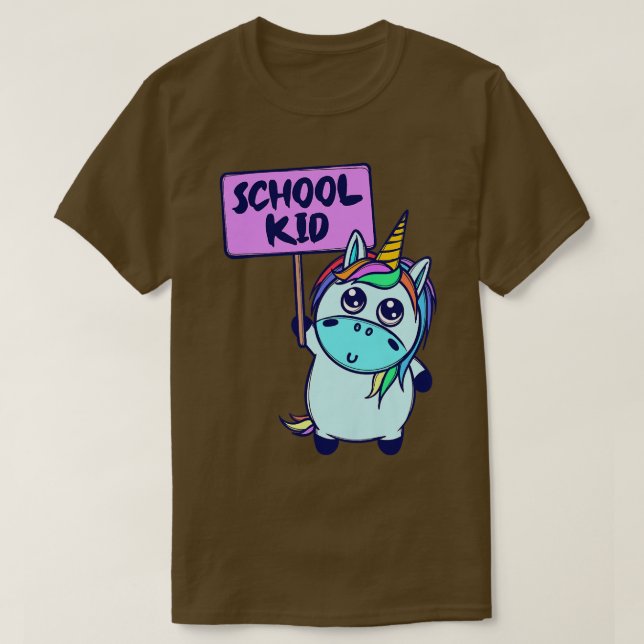 T-shirt Enfants Étudiants de classe scolaire à la mode (Design devant)