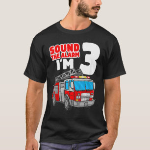T-shirt Enfants F Ire Camion 3 an Vieux pompier 3e anniver