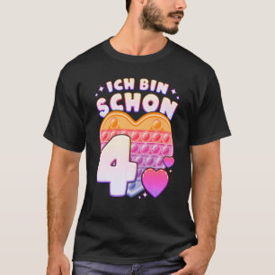 T-shirt Enfants Fidget jouet pop it coeur pour les filles