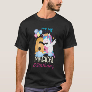 T-shirt Enfants Filles 6 ans Unicorne C'est ma magie 6