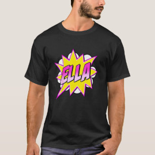 T-shirt Enfants Filles Ella Nom Comic Book Superhero