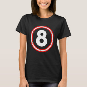 T-shirt Enfants Filles Tourne Circle 8e anniversaire