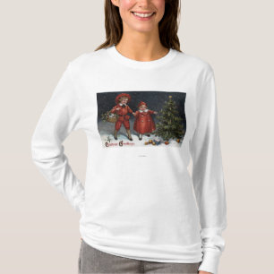 T-shirt Enfants finis décorant l'arbre