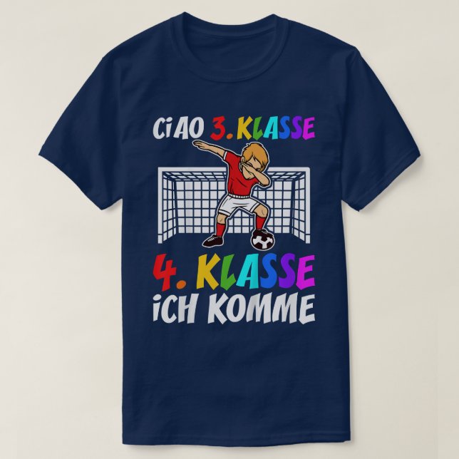 T-shirt Enfants Football 4e classe Primaire Quartier Cla (Design devant)