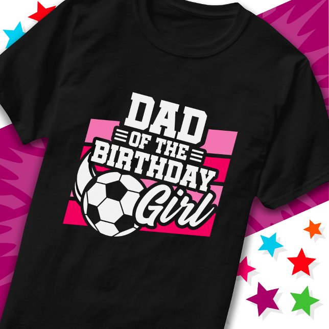 T-shirt Enfants Football Party Papa of Birthday Girl (Créateur téléchargé)