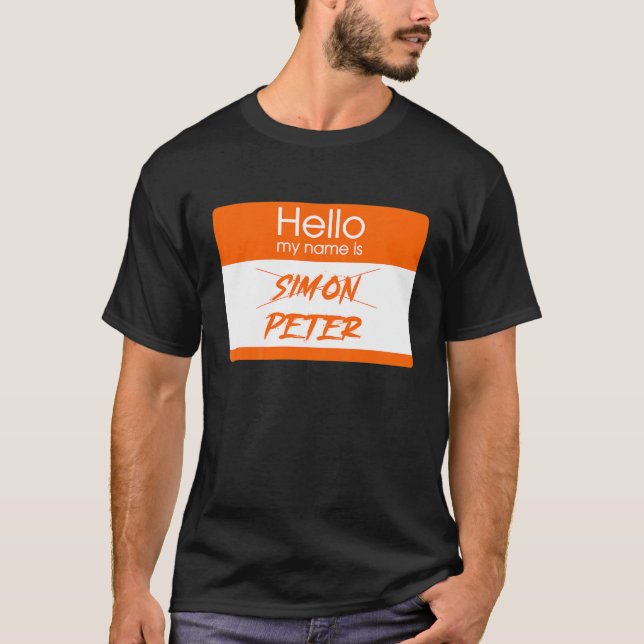 T-shirt Enfants Funny Bonjour Je suis Peter Peter Citrouil (Devant)