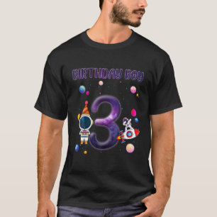 T-shirt Enfants Galaxy Astronaut 3e anniversaire garçon Te