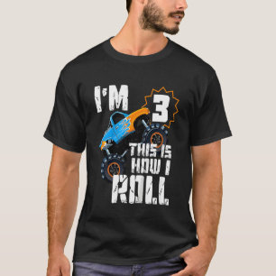 T-shirt Enfants garçons 2e anniversaire Monster Truck Anni