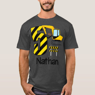 T-shirt Enfants garçons Construction 5e anniversaire Natha