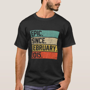 T-shirt Enfants Garçons Vintages Filles 7E Anniversaire Ep