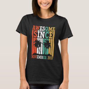 T-shirt Enfants géniaux depuis novembre 2017 Retro Vintage