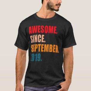 T-shirt Enfants géniaux depuis septembre 2019 3 Ans 3ème