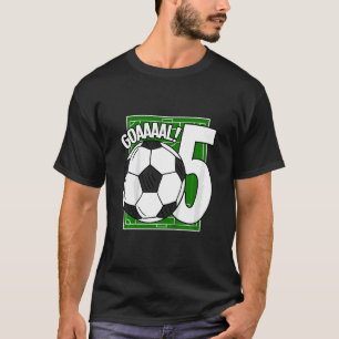 T-shirt Enfants Goaal 5e anniversaire Joueur de football 5
