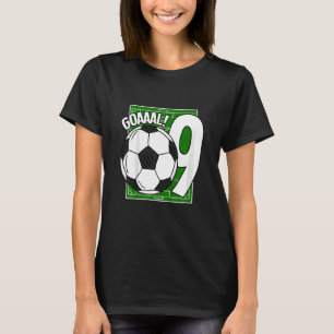 T-shirt Enfants Goaal 9e Anniversaire 9 ans Joueur de foot