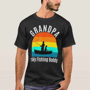T-shirt Enfants Grand-Père Est Mon Époux De Pêche Grand-En