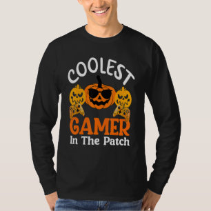 T-shirt Enfants Halloween Le Plus Cool Gamer Dans Le Patch