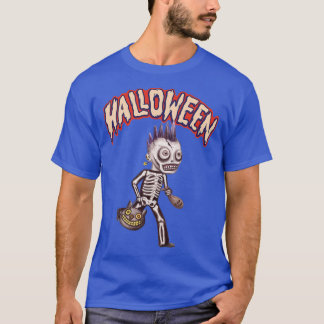 T-shirt Enfants Halloween Motif Déplaisant Skeleton Punk à