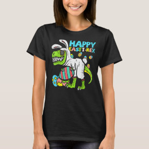 T-shirt Enfants Happy East T Rex Dino Saurus Bunny Happy E