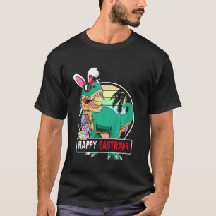 T-shirt Enfants Happy Eastrawr Trex Easter Bunny Egg Funny