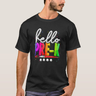 T-shirt Enfants Hello Pre K Tie Dye Team Pré K Retour À L'