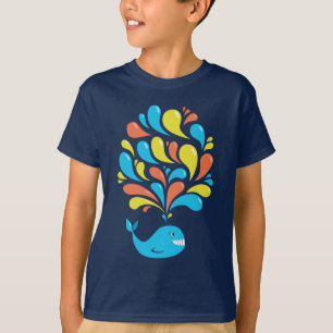 T-shirt Enfants heureux d'obscurité de baleine de bande