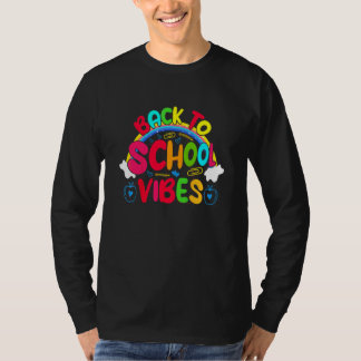 T-shirt Enfants Heureux Premier Jour D'école Pour Les Ense