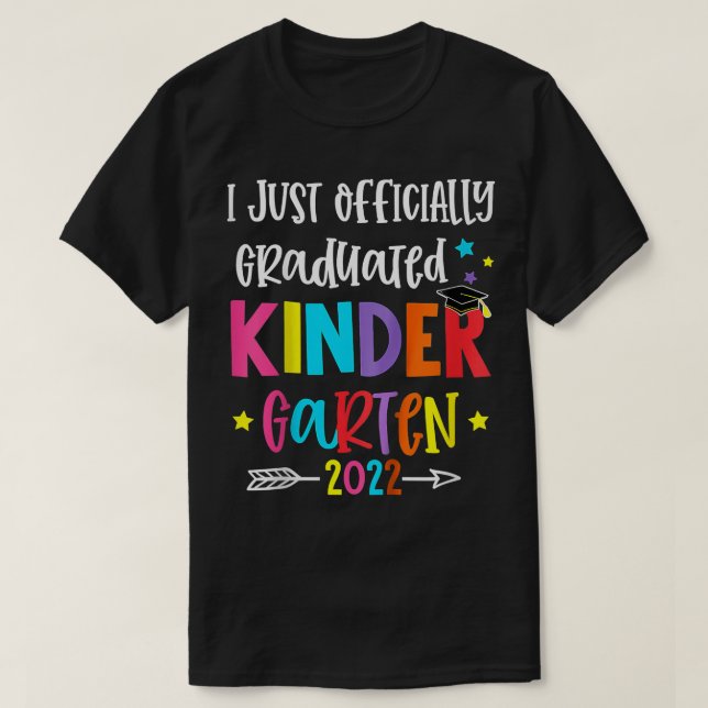 T-shirt Enfants I Officiellement Diplômé de la maternelle (Design devant)