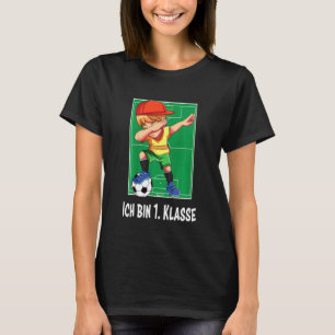 T-shirt Enfants Ich Bin 1. Klasse Schulung Junge Fussball