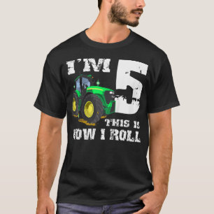 T-shirt Enfants Im 5 Ferme Barnyard Tracteur 5e fête d'ann