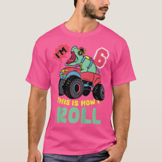 T-shirt Enfants I'm 6 Voici comment je roule monstre Camio