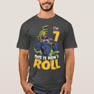 T-shirt Enfants I'm 7 Voici comment je roule Monster Truck