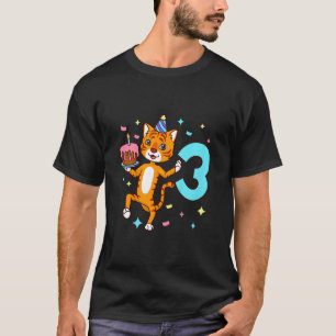 T-shirt Enfants J'ai 3 ans avec tigre garçon anniversaire