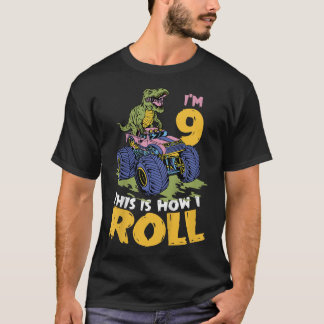 T-shirt Enfants J'ai 9 ans Voici comment je roule Monster 