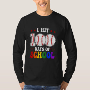 T-shirt Enfants J'ai atteint 100 jours d'école Baseball 10