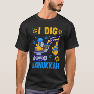 T-shirt Enfants J'Ai Creusé Hanoukka Excavator Constructio