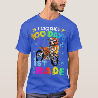 T-shirt Enfants J'Ai Écrasé 100 Jours De 1Ere Année Vélo D