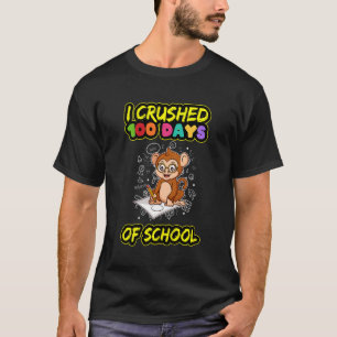T-shirt Enfants J'Ai Écrasé 100 Jours D'École Ele De Premi