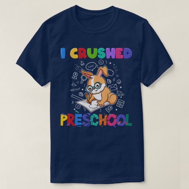 T-shirt Enfants J'Ai Écrasé Préscolaire Funny Pré-K Gradua (Design devant)
