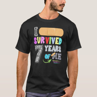 T-shirt Enfants J'Ai Survécu 7 Ans De Moi Scraps Et Bruise