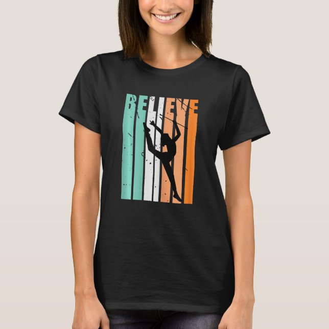 T-shirt Enfants J'Aime La Gymnastique rythmique Croire Bat (Devant)